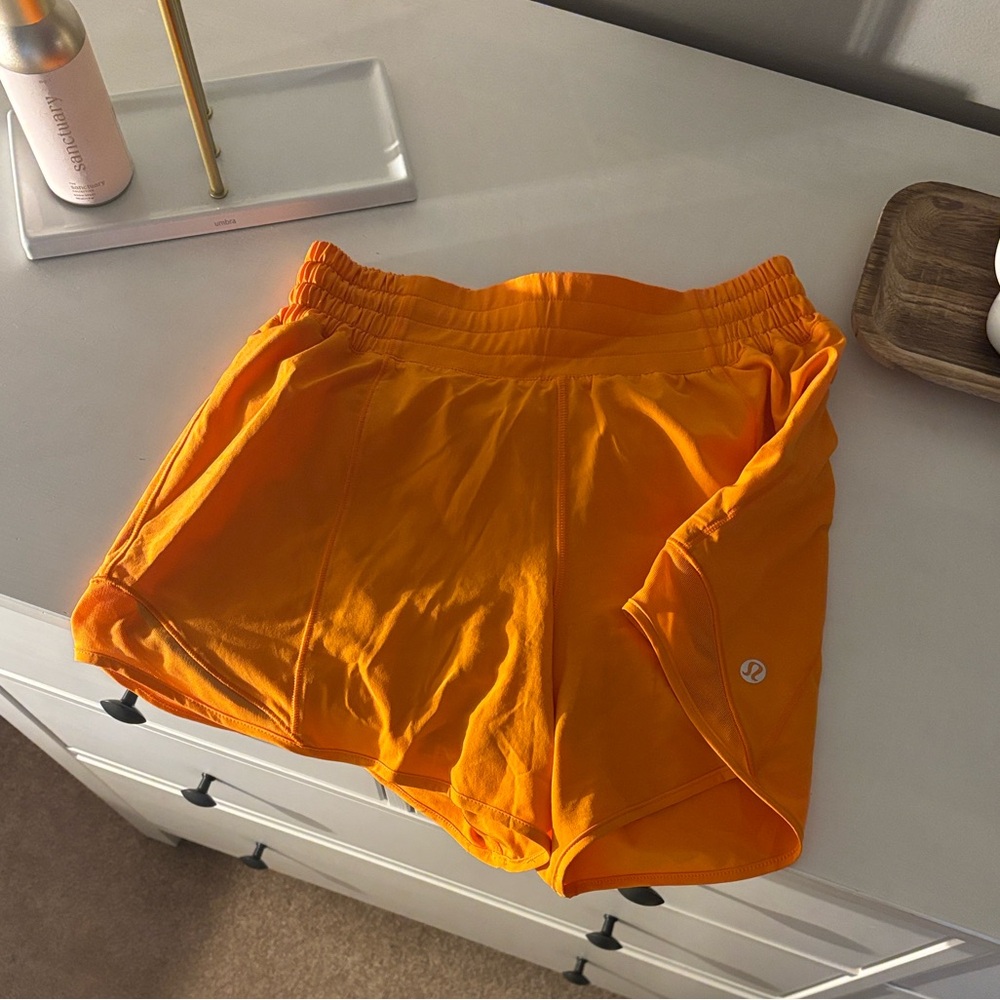 lululemon athletica Orange Athletic Shorts